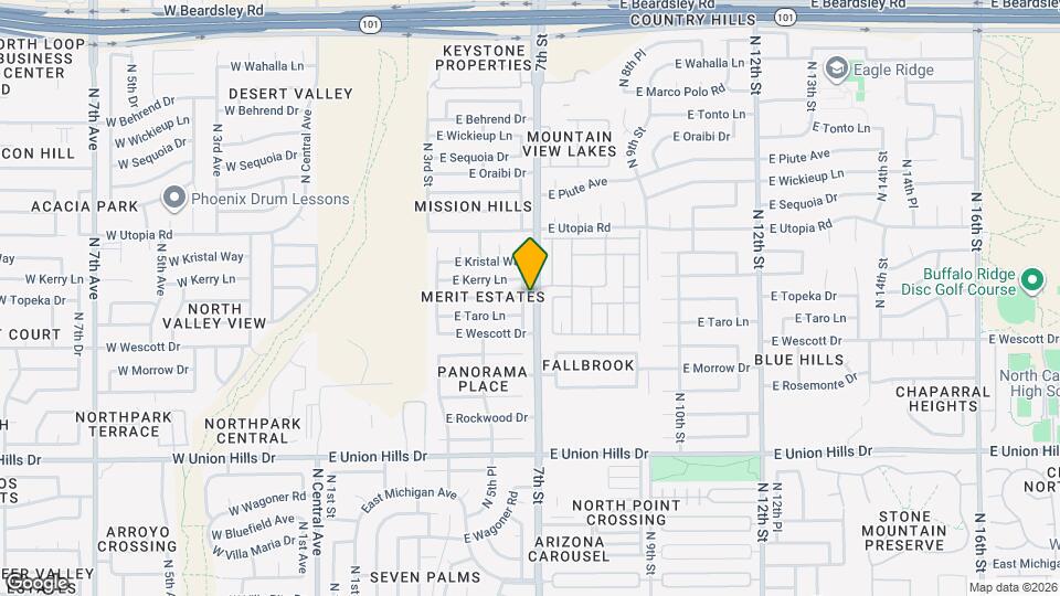 19033 N 6th St Map and Location Details