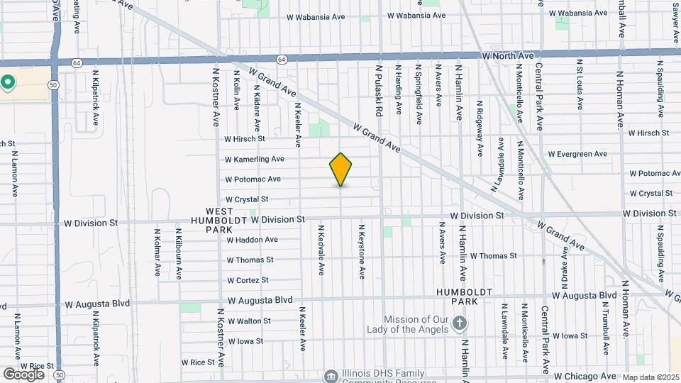 1237 N Karlov Ave Map and Location Details