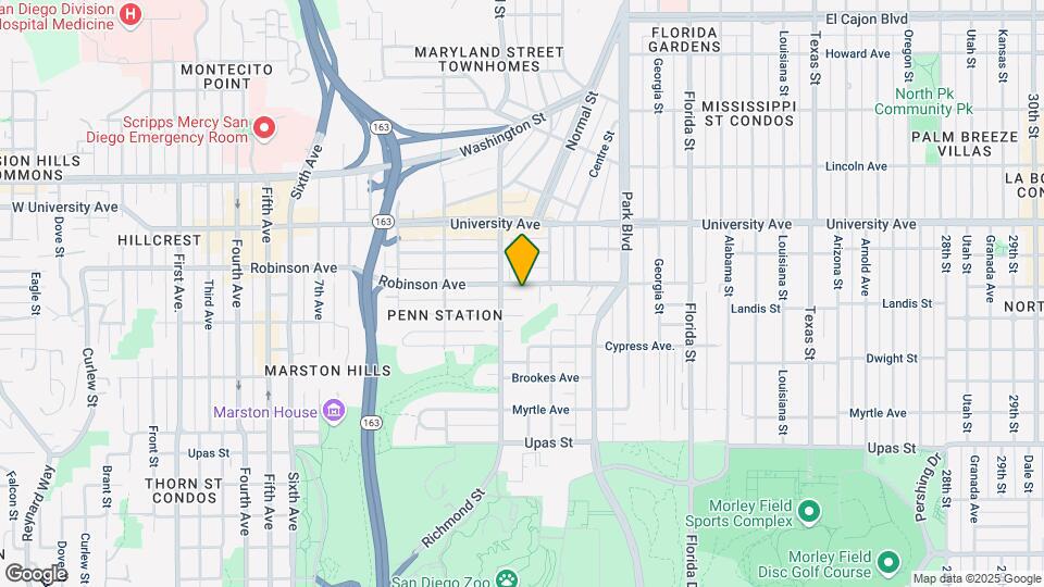 1451 Robinson Ave Map and Location Details