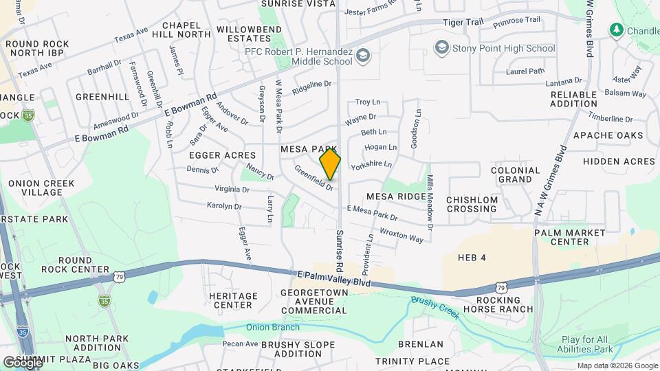 1403 Greenfield Dr Map and Location Details