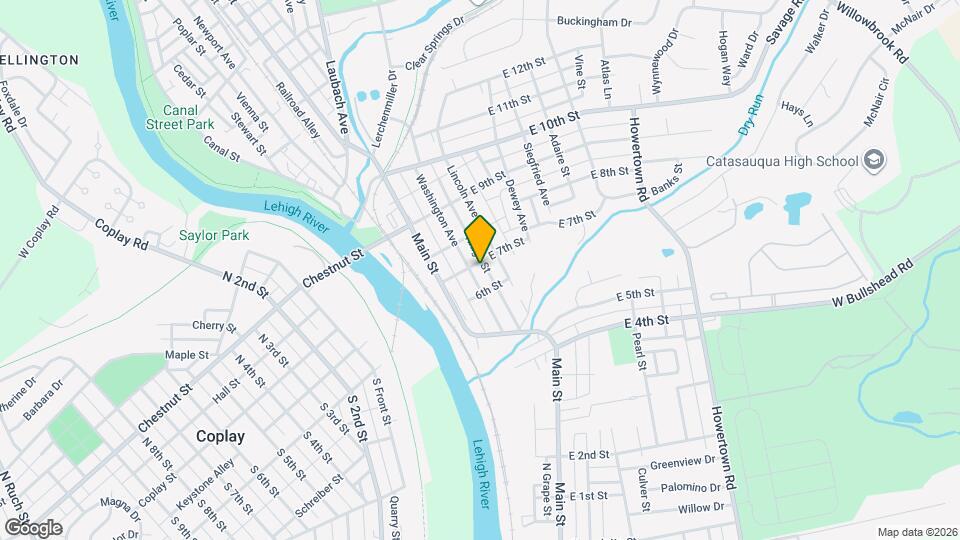 637 Washington Ave Map and Location Details