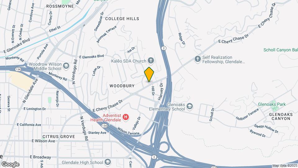 1803 E Chevy Chase Dr Map and Location Details