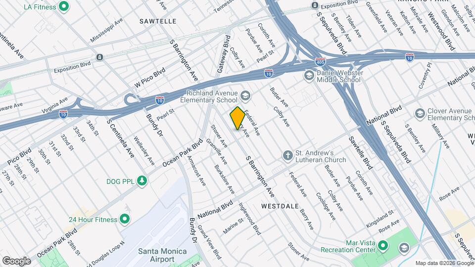 2680 S Barrington Ave, Unit 101 Map and Location Details