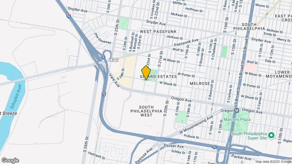 2134 W Shunk St Map and Location Details