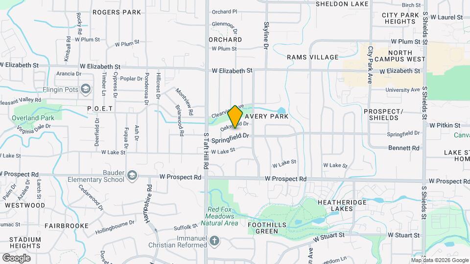 1920 Springfield Dr Map and Location Details