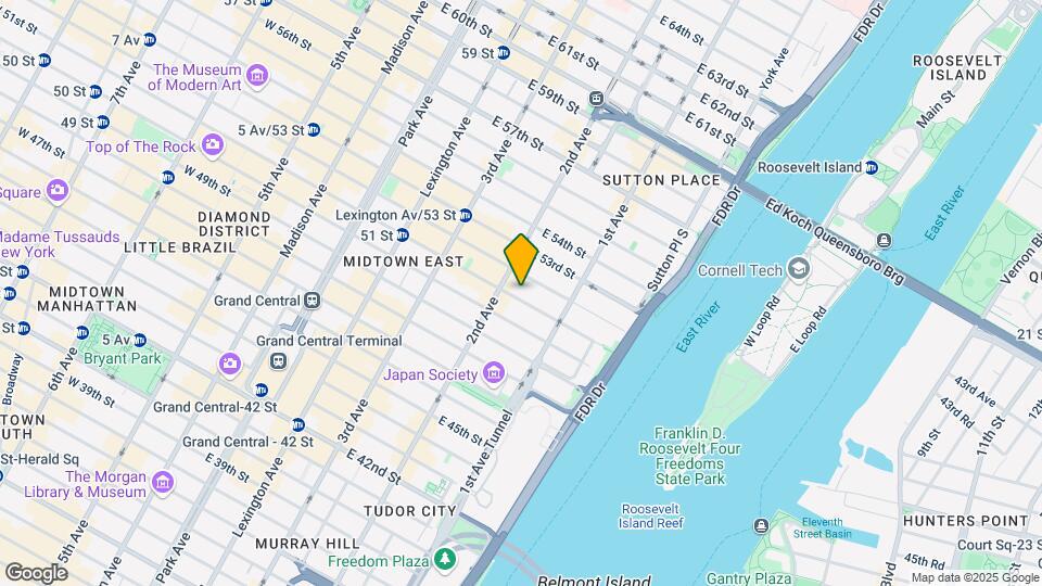 315 E 51st St Mapa y Detalles de la Ubicación