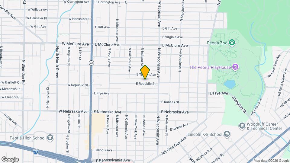 617 E Republic St Map and Location Details