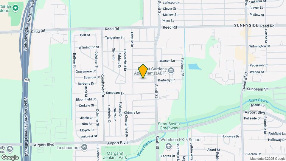 3605 Barberry Dr Map and Location Details