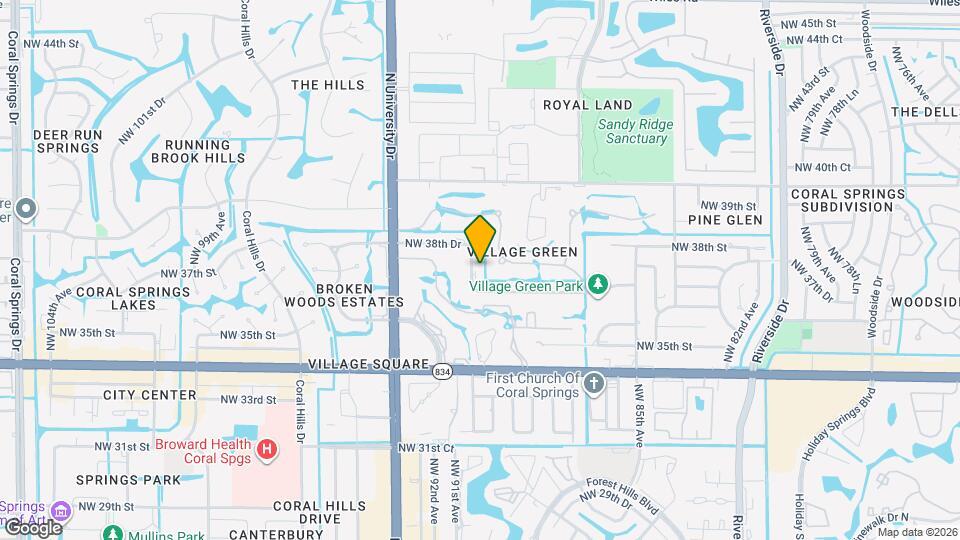 8985 NW 38th Dr Map and Location Details