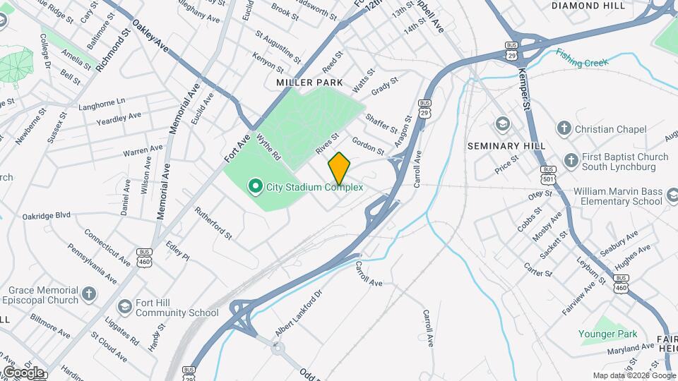 1630 Blackburn St Map and Location Details