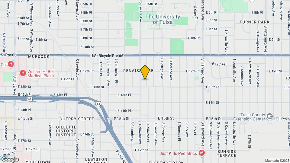 1232-1244 S Delaware Pl Map and Location Details