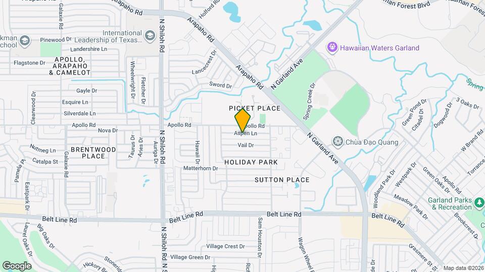 2014 Aspen Ln Mapa y Detalles de la Ubicación