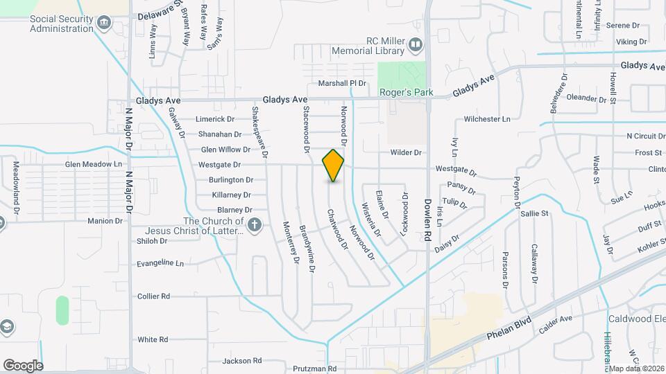1150 Chatwood Dr. Map and Location Details