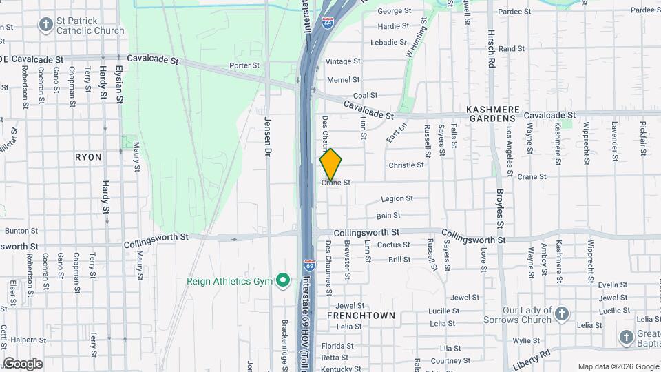 3104 Crane St Map and Location Details