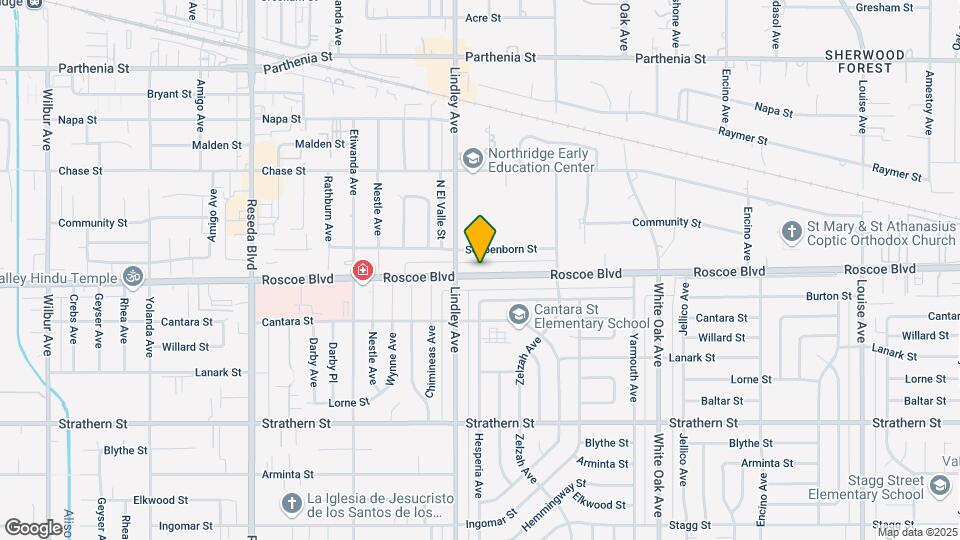 18031 Roscoe Blvd Mapa y Detalles de la Ubicación