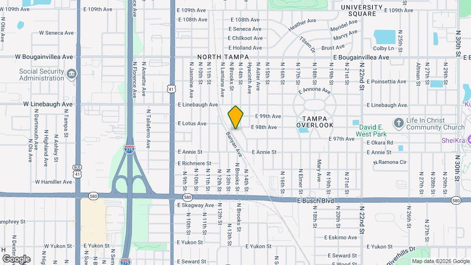 9713 Commerce St Map and Location Details