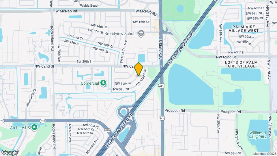 5970 NW 42nd Terrace Map and Location Details