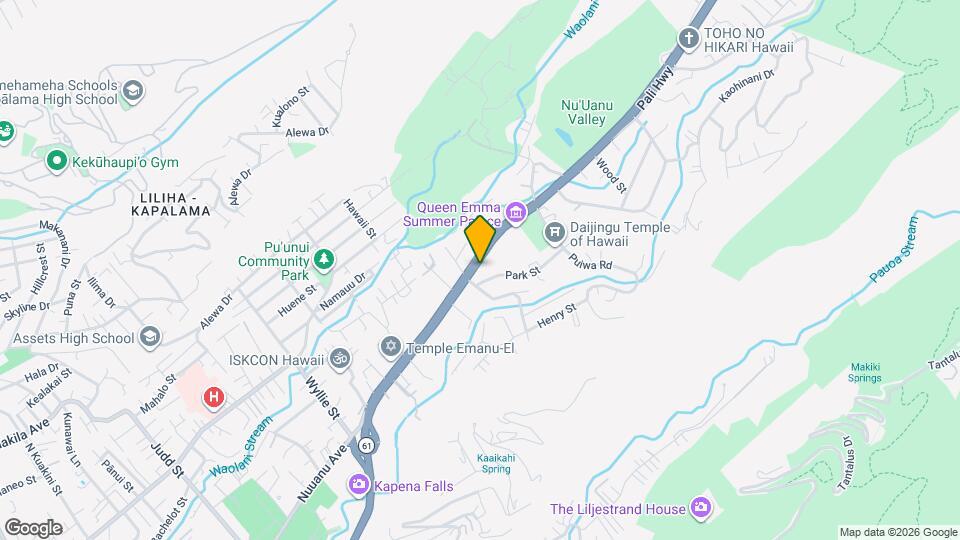 2825 Pali Hwy Map and Location Details