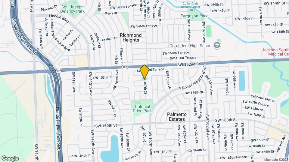 107 SW 154th St Mapa y Detalles de la Ubicación