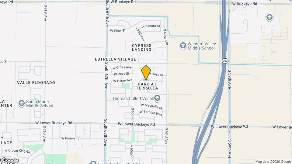 6351 W Hilton Ave Map and Location Details