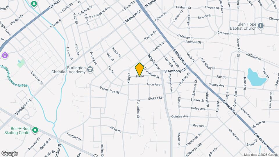 925 Fix St Map and Location Details