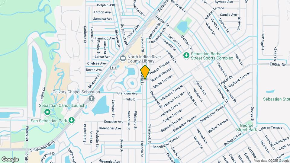 1134 Laconia St Map and Location Details