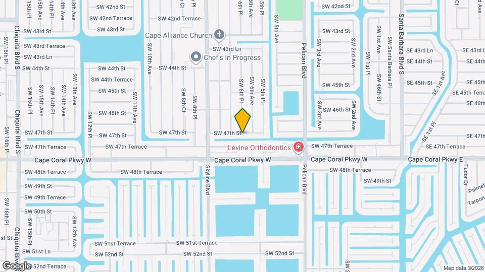 614 SW 47th St Map and Location Details