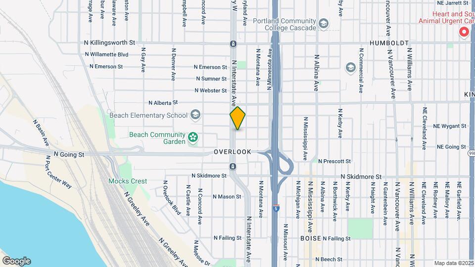 4712 N Interstate Ave Map and Location Details