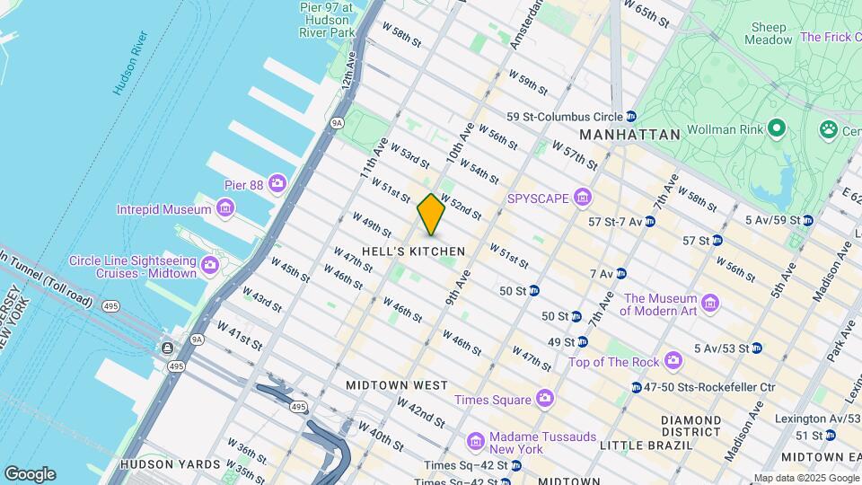 442-444 W 50th St Map and Location Details