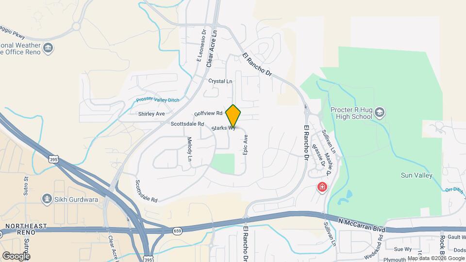 2650 Starks Wy Map and Location Details