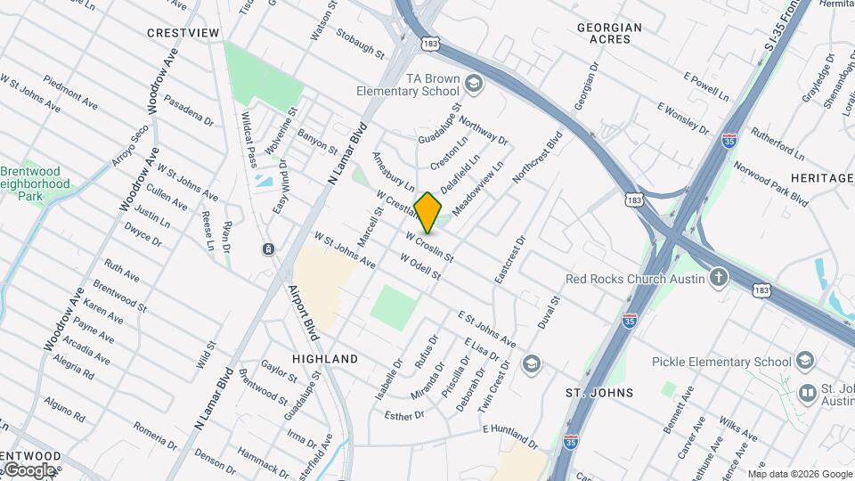 412 W Croslin St Map and Location Details