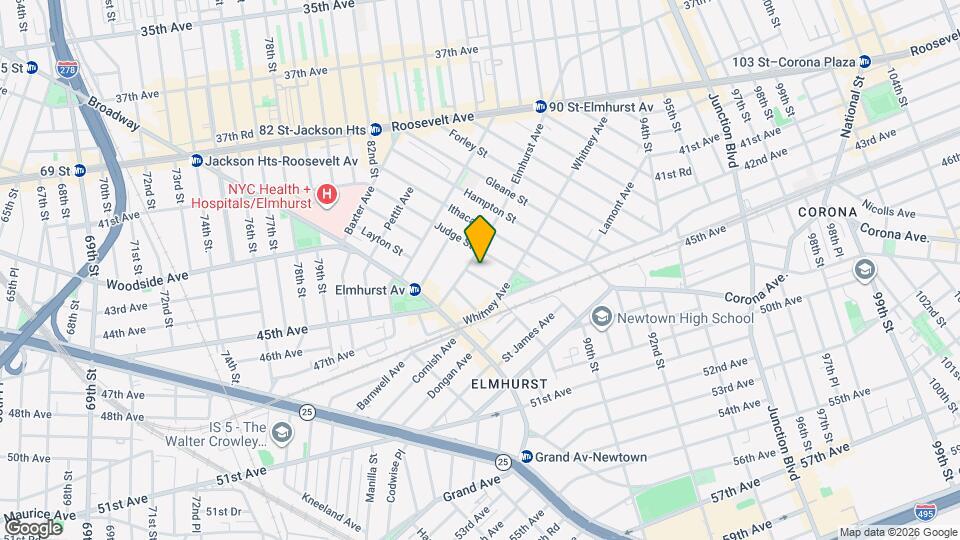 44-11 Ketcham St Mapa y Detalles de la Ubicación