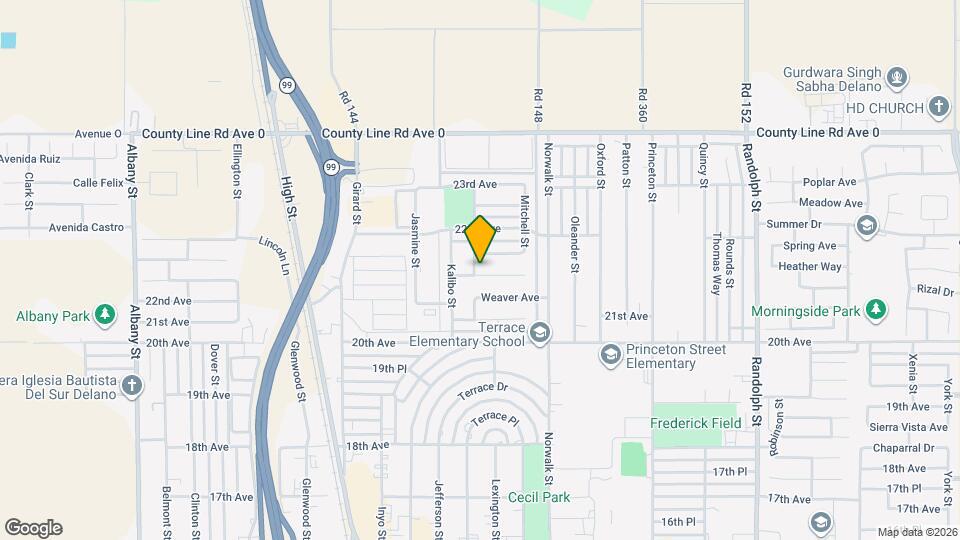 1023 Alila Ave Map and Location Details