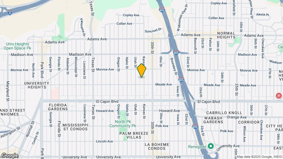 4432 Kansas St Map and Location Details