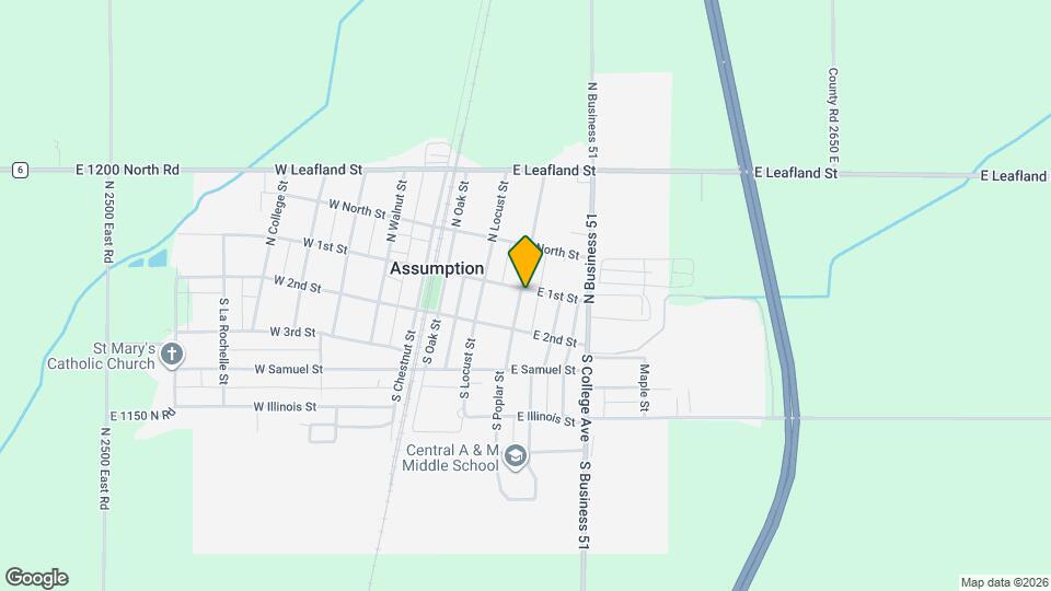 116 N Poplar St Mapa y Detalles de la Ubicación