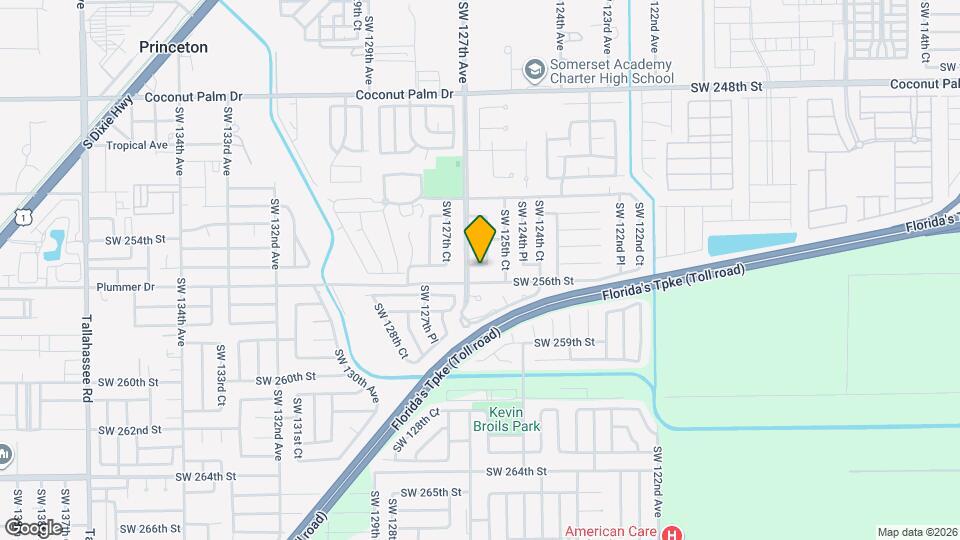 12610 SW 255th Terrace Map and Location Details