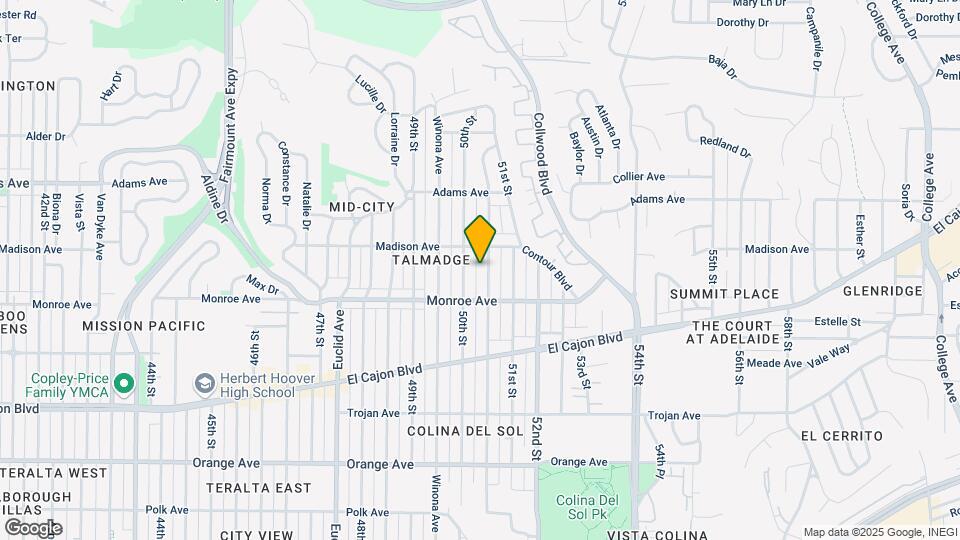 4560 Altadena Ave Mapa y Detalles de la Ubicación