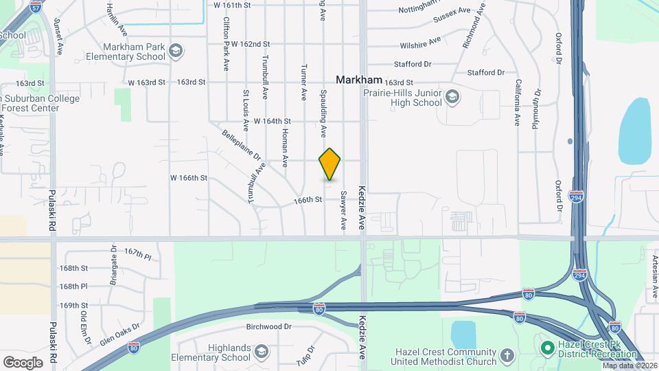 16535 Spaulding Ave Map and Location Details