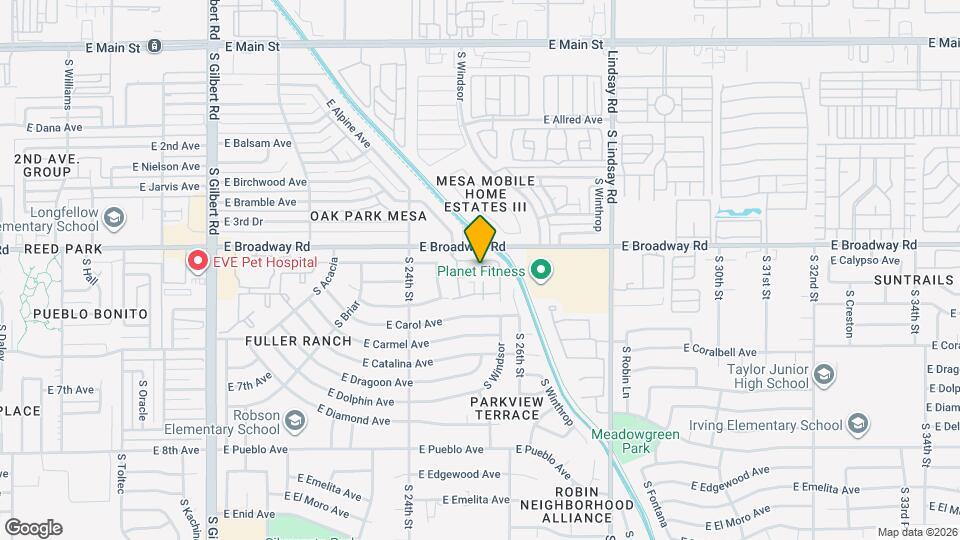 2455 E Broadway Rd Map and Location Details