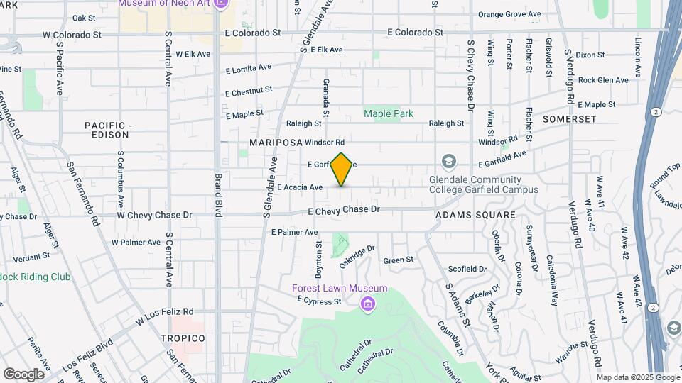 614 E Acacia Ave Mapa y Detalles de la Ubicación