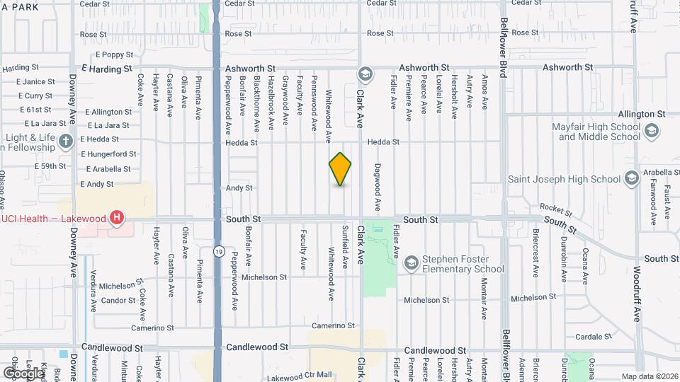 5845 Sunfield Ave Mapa y Detalles de la Ubicación