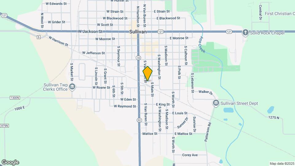 418 S Van Buren St Map and Location Details