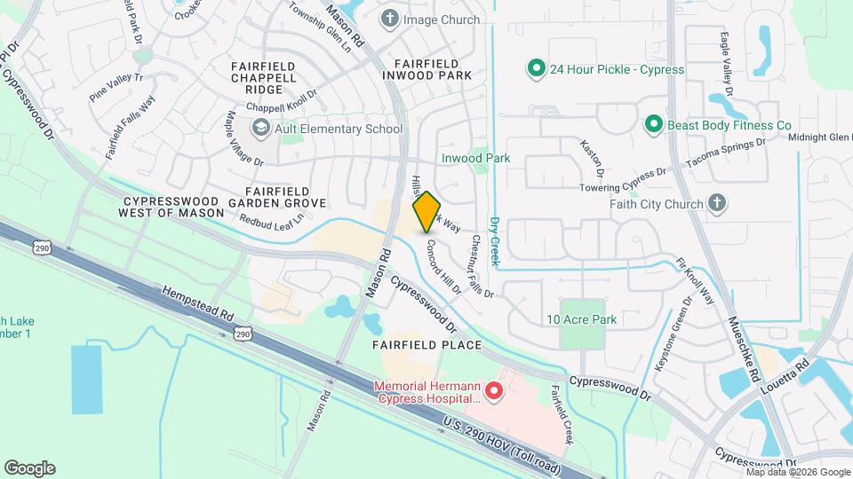 20439 Concord Hill Dr Mapa y Detalles de la Ubicación