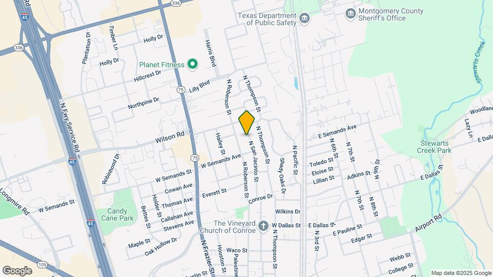 1509 N San Jacinto St Map and Location Details