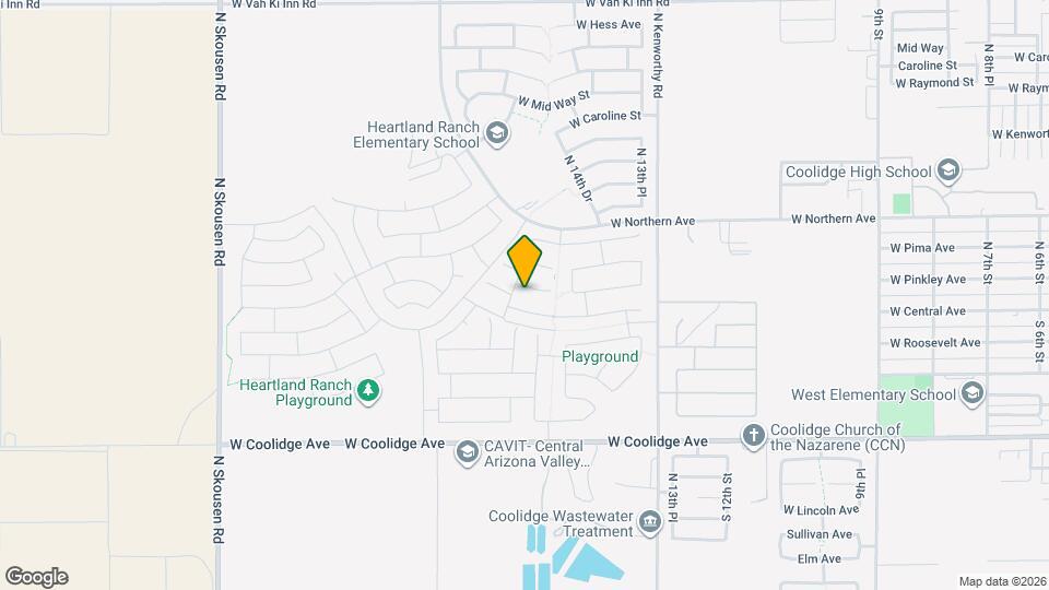 1633 W Pinkley Ct Map and Location Details