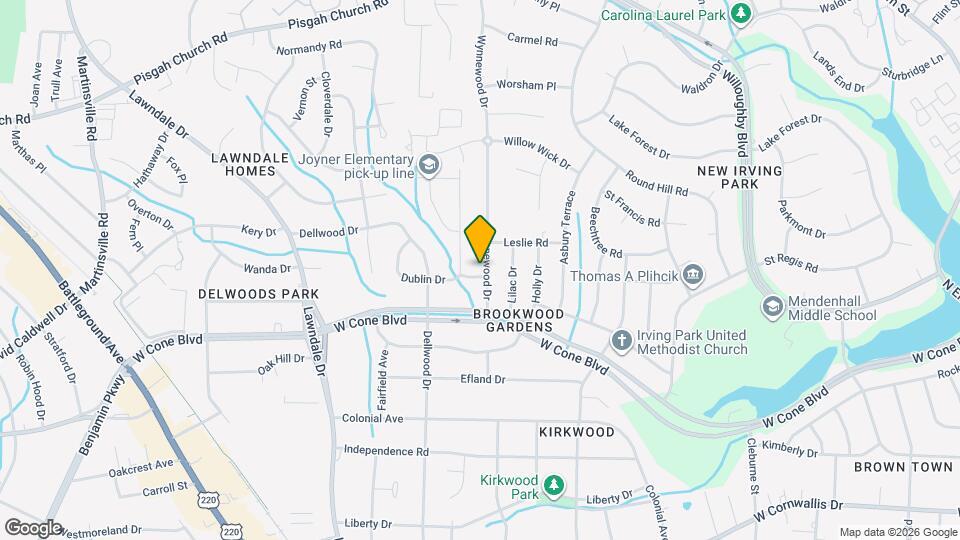 2801 Wynnewood Dr Map and Location Details