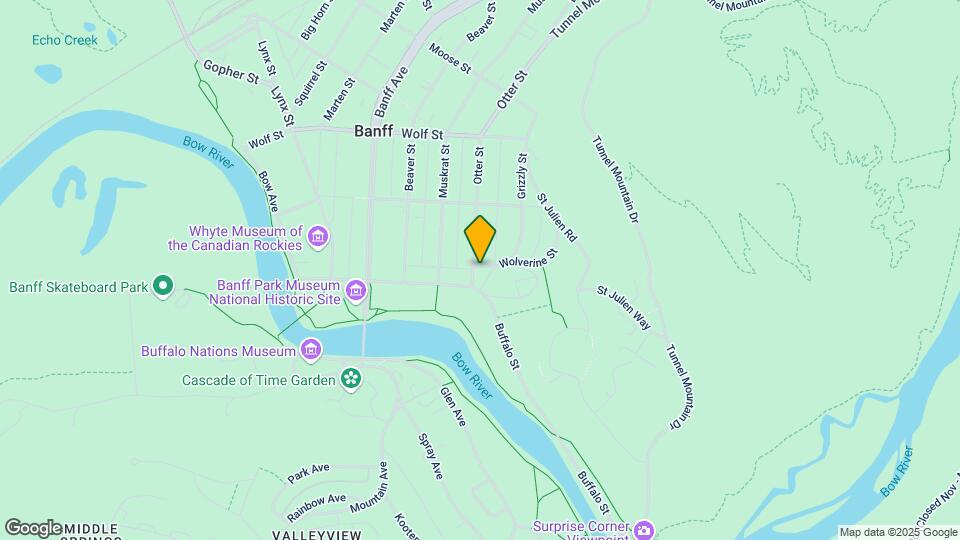 Banff Bear Bed And Breakfast Map and Location Details