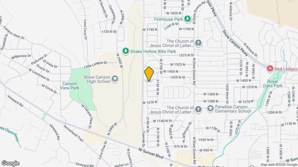 2196 W 1390 N Map and Location Details