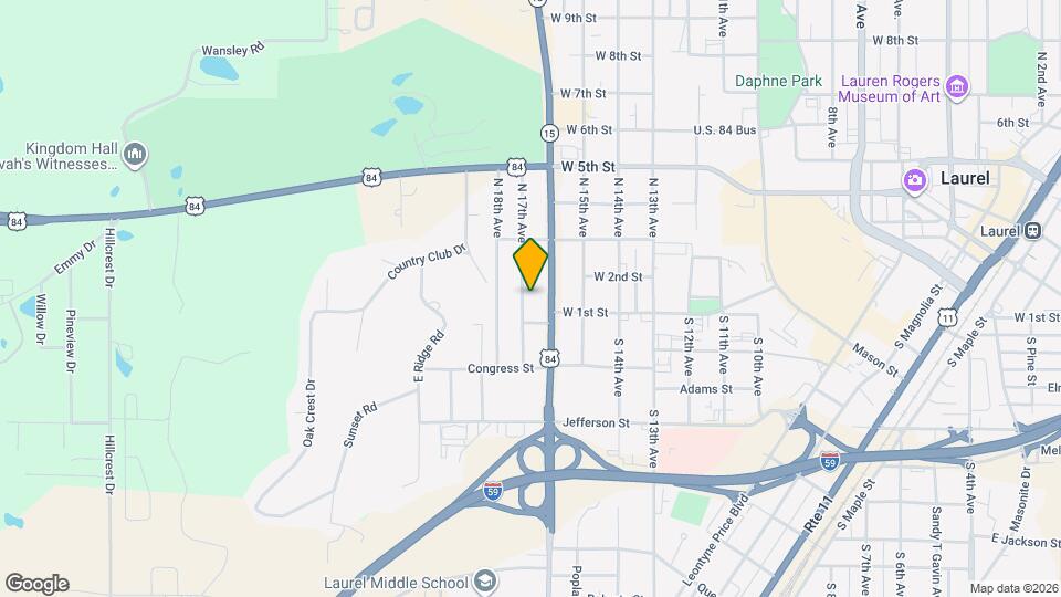 123 N 17th Ave Map and Location Details