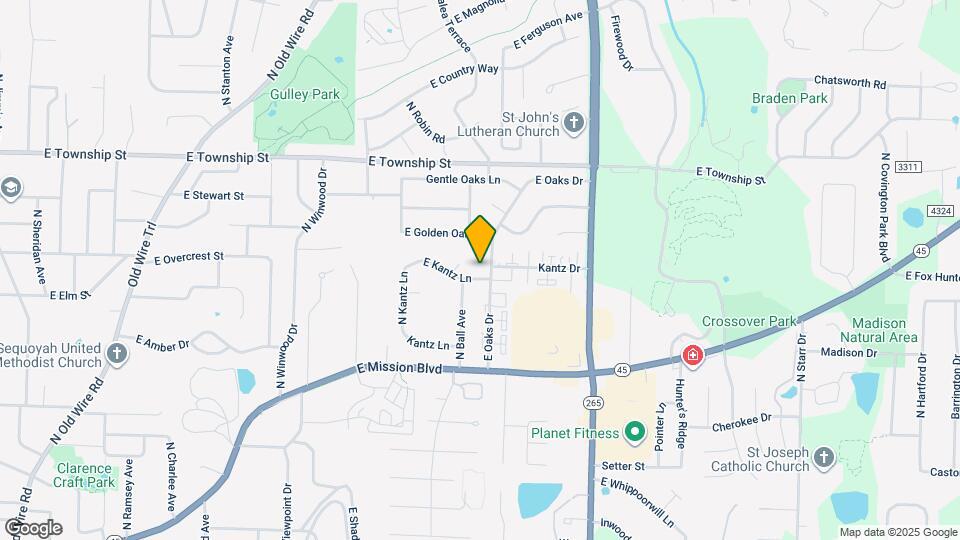2462 E Kantz Ln Map and Location Details